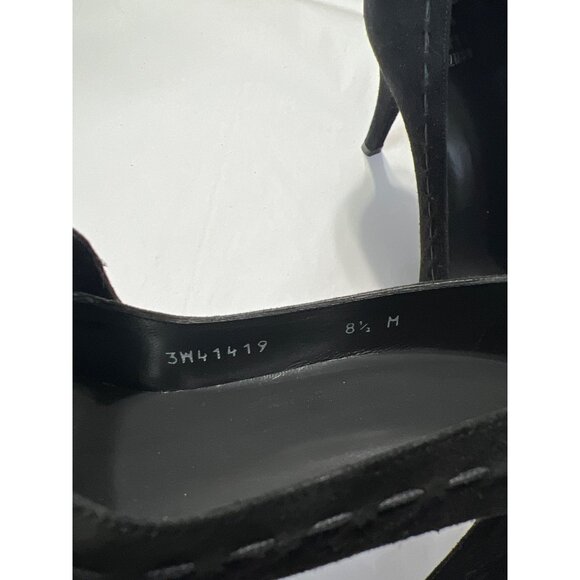 Stuart Weitzman Womens Suede Mary Jane Pumps Size 8.5 Black - Picture 4 of 10